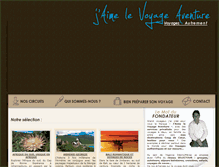 Tablet Screenshot of jaimelevoyageaventure.com